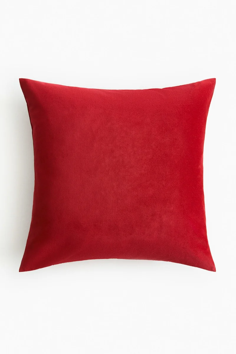 H&M Cotton velvet cushion cover