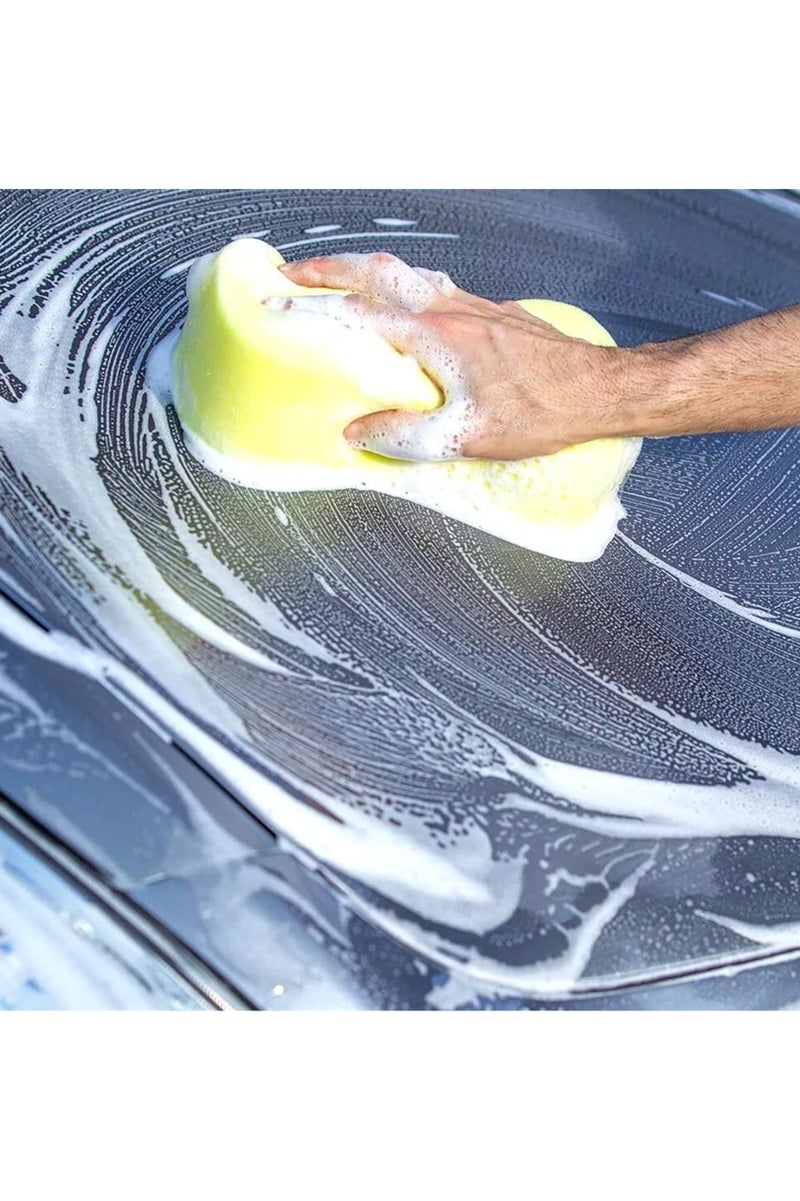 JSA Premium Yellow Sponge for Car Cleaning – Soft, effective, and scratch-free Achieve a spotless shine with this yellow sponge designed specifically for car care. - Image 3