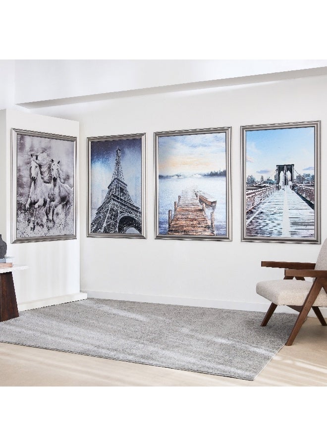 Home Box Vivid Bridge Aluminium Print Framed Picture 80 x 120 x 3 cm - Image 4