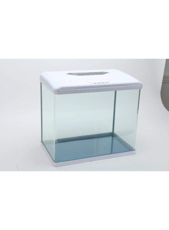 حوض أسماك 240 أبيض لؤلؤي - (24×17×28.5) - زجاج - Image 2