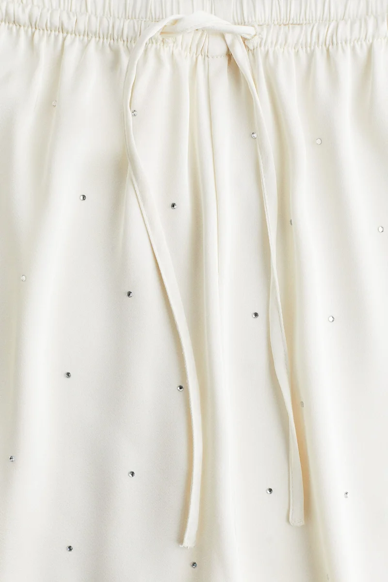 اتش اند ام بنطلون بيجاما ساتان مزخرف