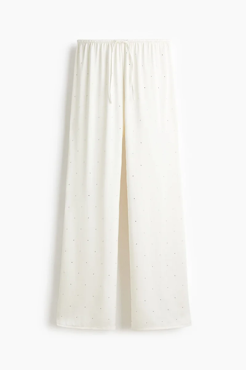 اتش اند ام بنطلون بيجاما ساتان مزخرف