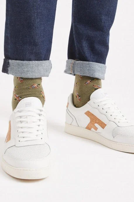 Faguo Hazel - White Sneakers in Recycled Leather