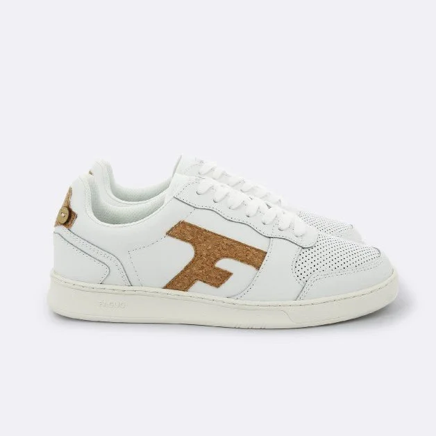 Faguo Hazel - White Sneakers in Recycled Leather