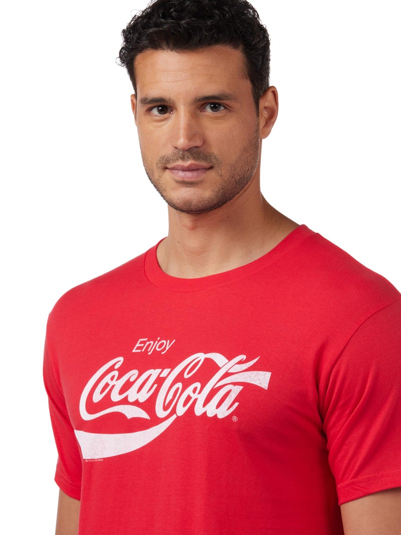 Coca-Cola Men's Eighties Coke Short Sleeve T-Shirt, Red, 2XL - Image 2