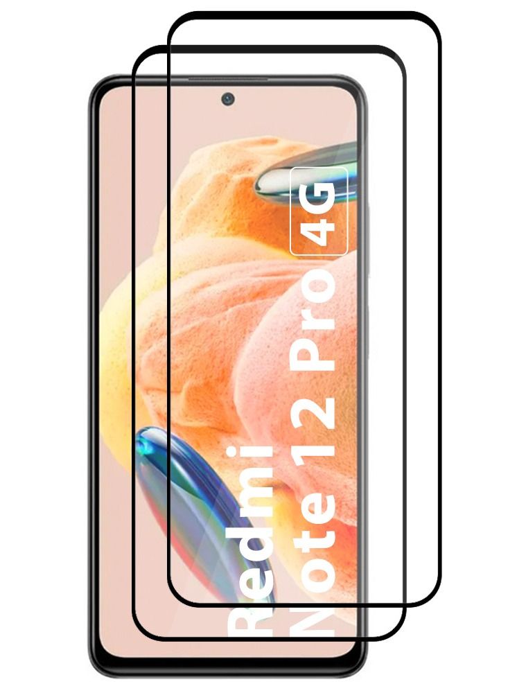 CATANES 2 Pack For Xiaomi Redmi Note 12 Pro 4G Screen Protector Scratch and Shatter Resistant Full Glue Back - Image 2