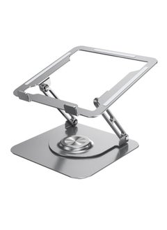 Laptop Stand for Office 360° Rotating Base, Height Adjustable Laptop Stand, Adjustable Aluminum Laptop Stand Foldable