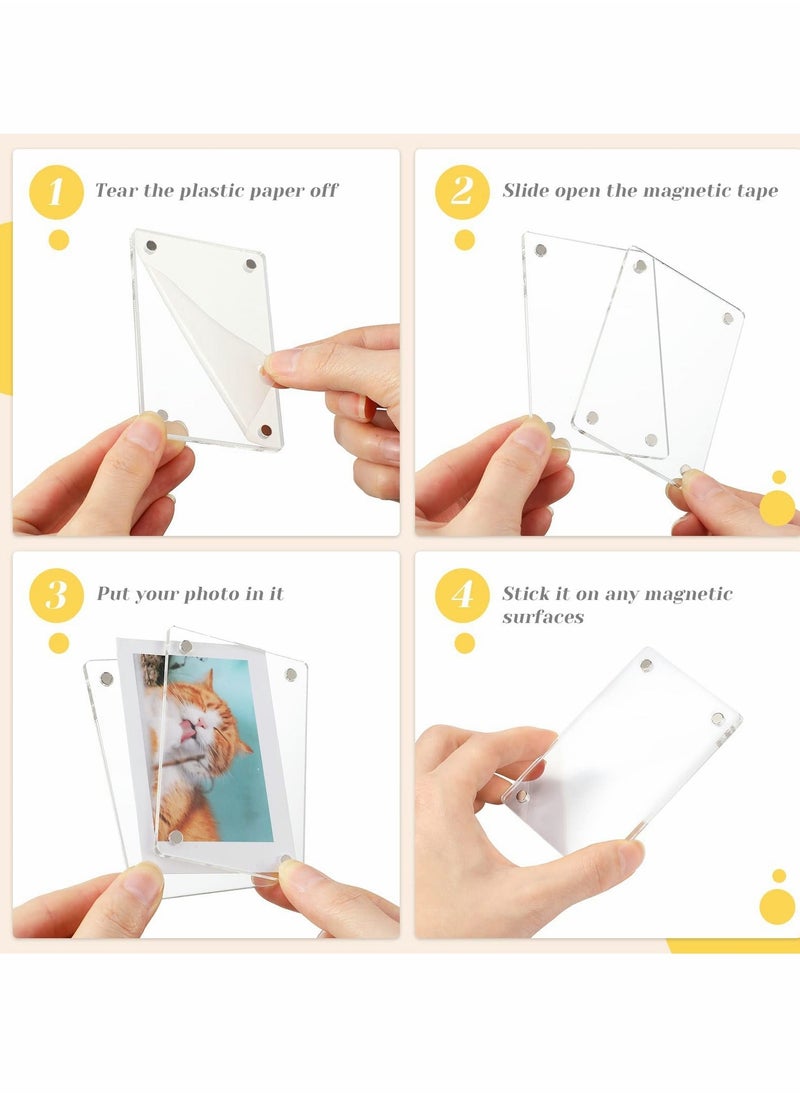 Y&D - Magnetic Fridge Frame, 6 Pcs Acrylic Picture Frame - Image 1
