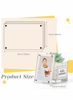 Y&D Magnetic Fridge Frame, 6 Pcs Acrylic Picture Frame  - Image 2