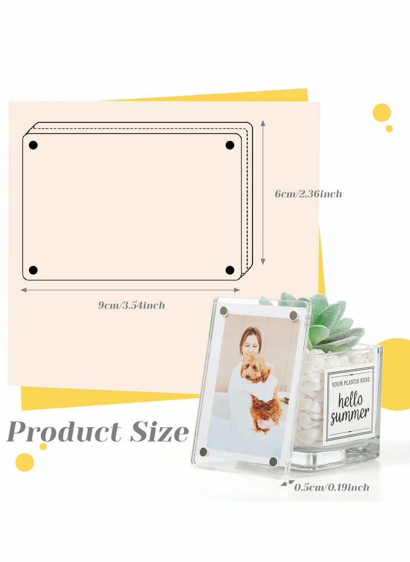 Y&D - Magnetic Fridge Frame, 6 Pcs Acrylic Picture Frame - Image 1