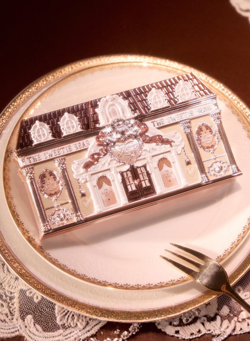 Flower Knows The Sweetie Bear Collection 6-Color Makeup Palette – 01 Buttery Croissant (Warm Terracotta) - Image 5