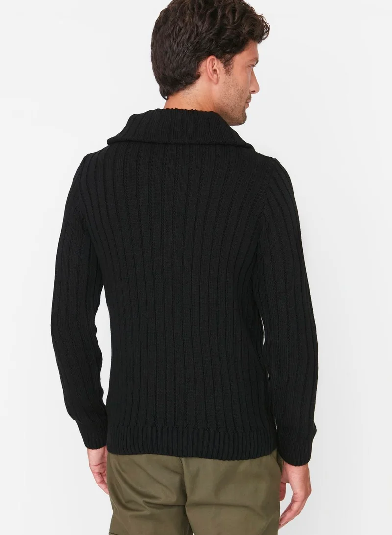 trendyol Half Zip Turtle Neck Sweater