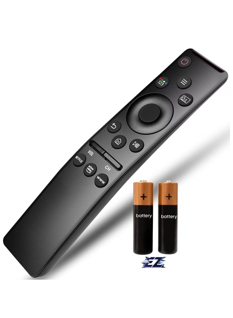ELTRAZONE Universal Remote Control Compatible with All Samsung LED QLED UHD SUHD HDR LCD Curved Frame Solar Powered HDTV 4K 8K 3D TVs with Buttons for Netflix, Prime Video, WWW with battery - Image 1