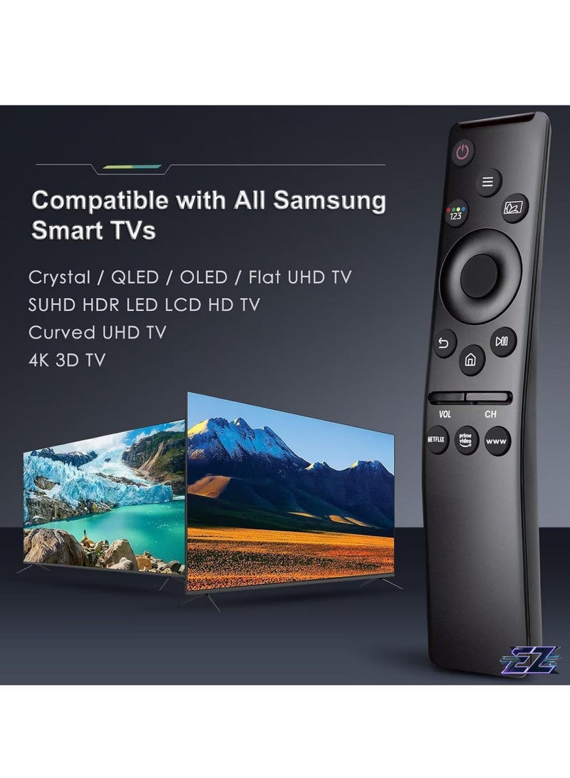 ELTRAZONE Universal Remote Control Compatible with All Samsung LED QLED UHD SUHD HDR LCD Curved Frame Solar Powered HDTV 4K 8K 3D TVs with Buttons for Netflix, Prime Video, WWW with battery - Image 2