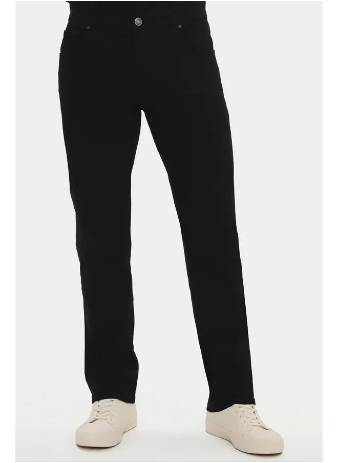 جون June Men Regular Fit Denim Trouser Black