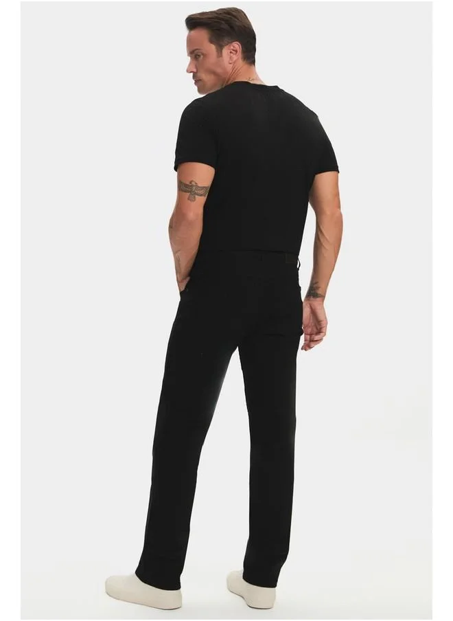 جون June Men Regular Fit Denim Trouser Black