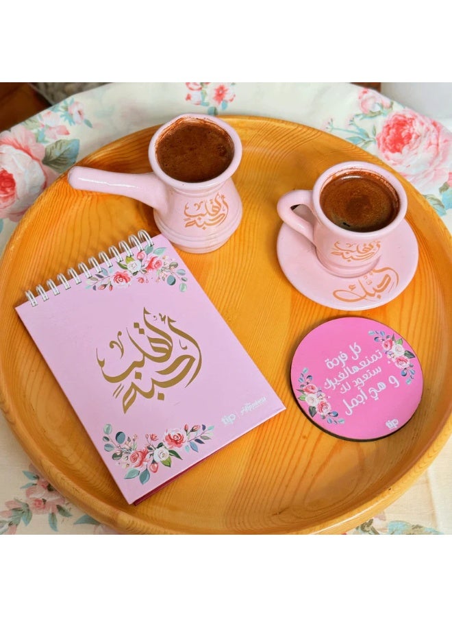 Handmade Beauty Romantic Gift Coffee Set – For a Heart I Love Pink Edition – Elegant Mug, Saucer, Spoon & Gift Box – Perfect Valentine’s Day, Anniversary, Birthday, or Just Because Gift for Her - Image 2