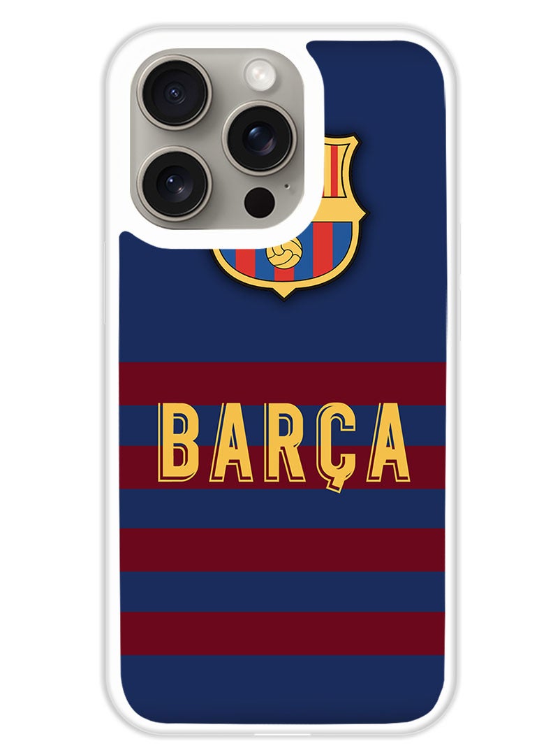 Theodor Protective Case Cover For APPLE IPHONE 15 Pro Max BARCA (White Bumper) - Image 1