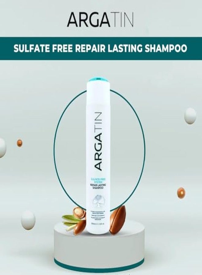ARGATIN Keratin Sulfate Free Shampoo 330ml | Smooth & Frizz-Free Hair | Gentle, Nourishing Formula for Dry | Damaged & Treated Hair | Color Safe Hair Care - Image 4