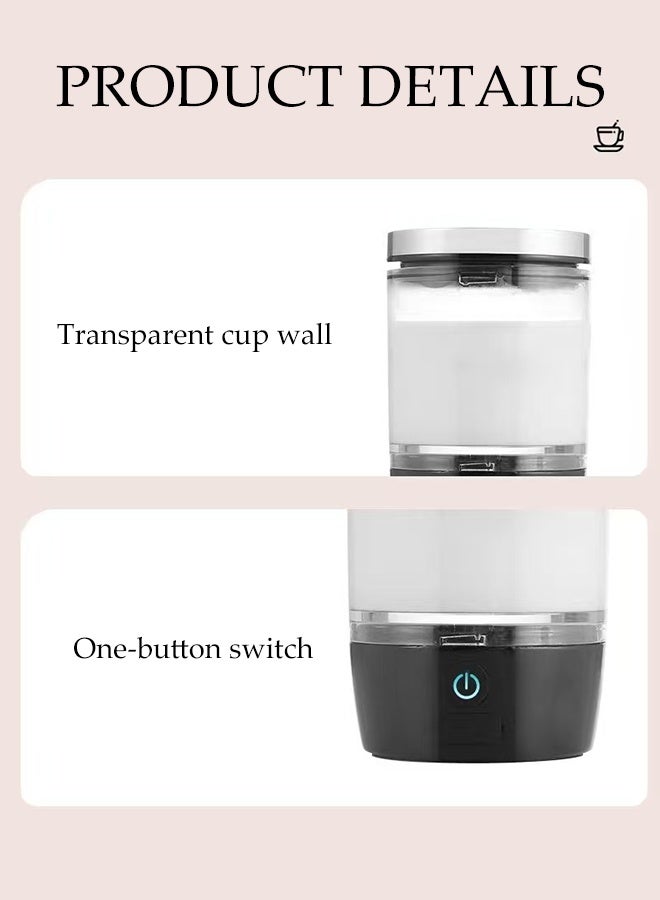 DUNISO خلاط حليب كهربائي محمول صغير بخار حليب أوتوماتيكي يعمل بصمت متعدد الوظائف لصنع رغوة الحليب الساخن والبارد مع داخل غير لاصق لتسخين الحليب للقهوة، الشوكولاتة الساخنة، الحليب، اللاتيه، الكابتشينو - Image 5