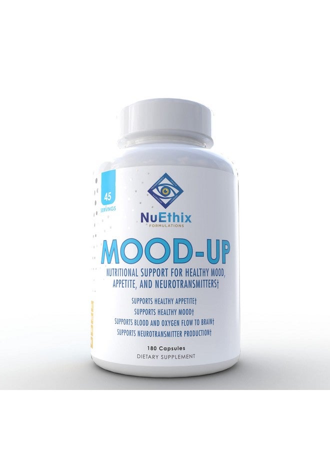 NuEthix Formulations Moodup Dietary Supplement For Optimal Disposition Appetite And Support For Neurotransmitters 180 Capsules 45 Servings  - Image 1