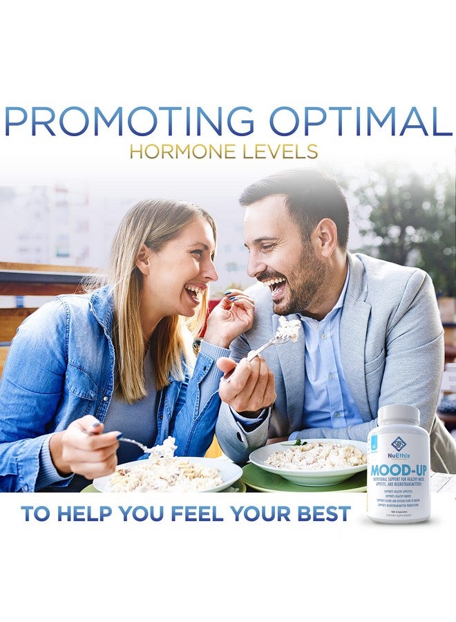 NuEthix Formulations Moodup Dietary Supplement For Optimal Disposition Appetite And Support For Neurotransmitters 180 Capsules 45 Servings  - Image 5