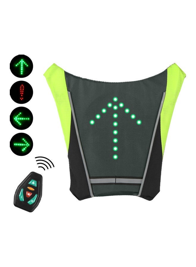 NIBEMINENT USB Rechargeable LED Bike Back Pack 33x26x3cm - Image 1