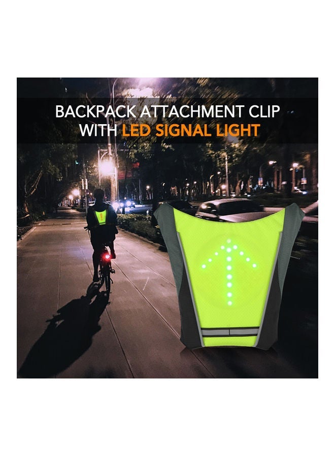 NIBEMINENT USB Rechargeable LED Bike Back Pack 33x26x3cm - Image 2