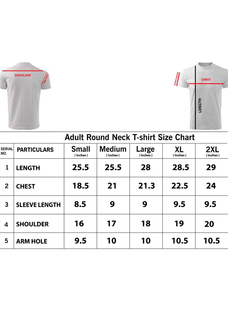 PRINTSHOP4ME I Love Dubai Adult Mens T-Shirt - Round Neck with Short Sleeve - Men Cotton T-Shirt -  Printed T-Shirt - Perfect for Dubai Souvenir  - Image 5