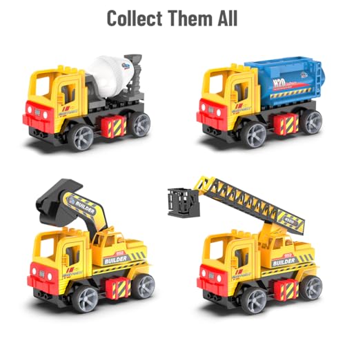 Mirana Build Your Own RC Building Block Toy Set for Kids - Remote Control Construction Truck - Auto Drive Mode & AA Battery Operated - Gift for Boys & Girls 4+ Years (Concrete Mixer) - Image 5