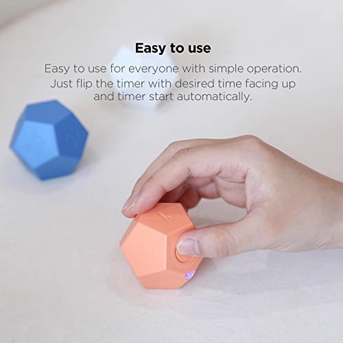 mooas Dodecagon Time Ball Rechargeable Mini Timer (White), 11 Preset Times, Desk & Study Productivity Timer, Sound/Vibrate/Mute, Easy to Use - Image 5