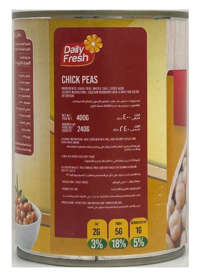 Daily Fresh Chick Peas 400gm - Image 3
