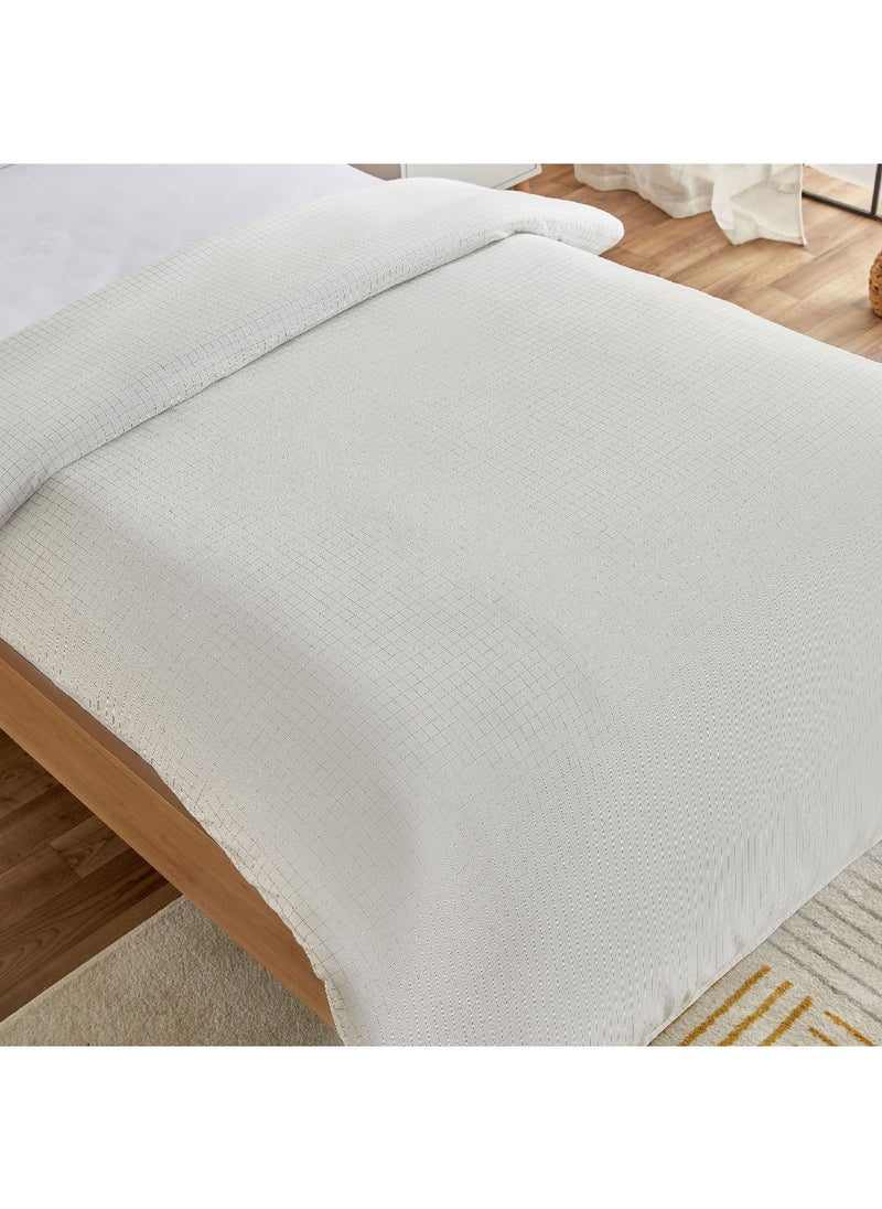 Home Box Ferum Stripe 2-Piece Microfiber Single Duvet Quilt Cover Set 200 x 135 cm  - Image 4