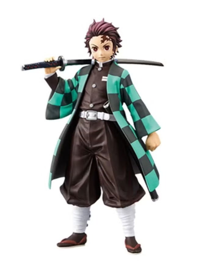 Kimetsu No Yaiba Toy Action Figure for Kids, Legendary Character Action Figures, Tanjiro Kamado, Action Figure Toy, Birthday Gifts for Boys and Girls Aged 6+ Years, 15CM - Image 1