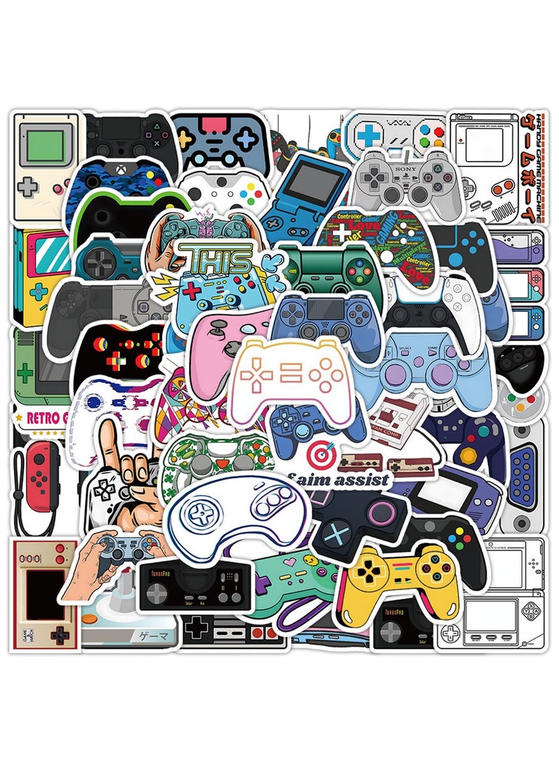 50Pcs Play Game Stickers, Cool Cartoon Trendy Gamepad Waterproof Gaming Sticker for Teen Adult Water Bottle, Laptop, Skateboard, Bike, Phone, Computer, Travel Case - Image 1
