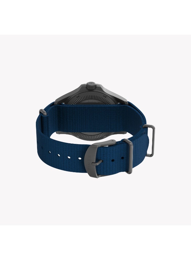 TIMEX Expedition Field Post Solar 41mm Gunmetal Black Dial Black rPET Strap | TW2Y31700 - Image 5