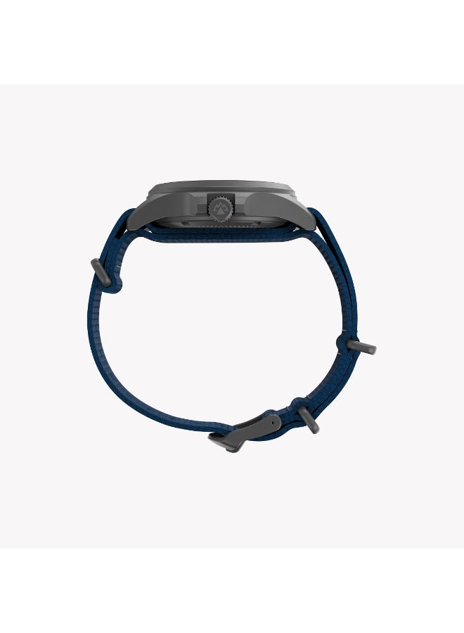 TIMEX Expedition Field Post Solar 41mm Gunmetal Black Dial Black rPET Strap | TW2Y31700 - Image 2