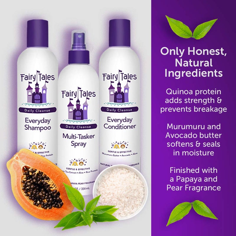 Fairy Tales شامبو الأطفال لتنظيف يومي من حكايات الجنيات - شامبو لطيف طبيعي محدد، خالي من التشابك، تركيبة مرطبة ومغذية، مكونات نظيفة وطبيعية - خالي من البارابين - 12 أونصة - Image 3