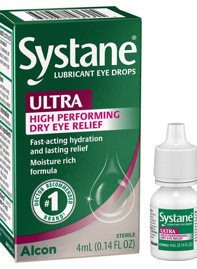 Systane Ultra Lubricant Eye Drops,0.14 Fl Oz (Pack of 1)  - Image 1