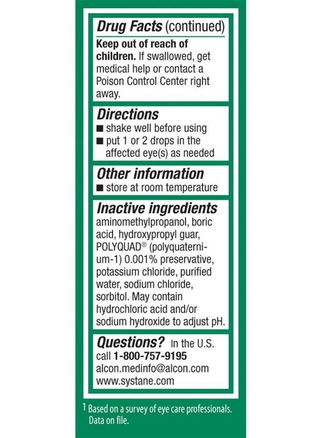 Systane Ultra Lubricant Eye Drops,0.14 Fl Oz (Pack of 1)  - Image 3