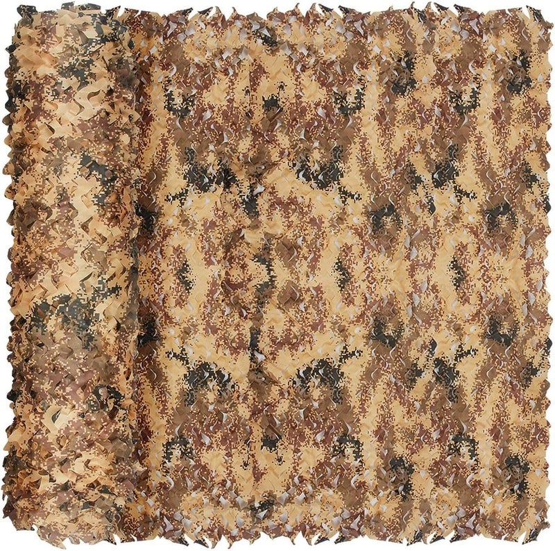 Yeacool Camo Netting Camouflage Netting Camo Tarp for Party Decor, Outdoor Hunting, Camping Off-Road Adventures(Digital Desert Camo, 16.4ftx4.9ft, 5m*1.5m)