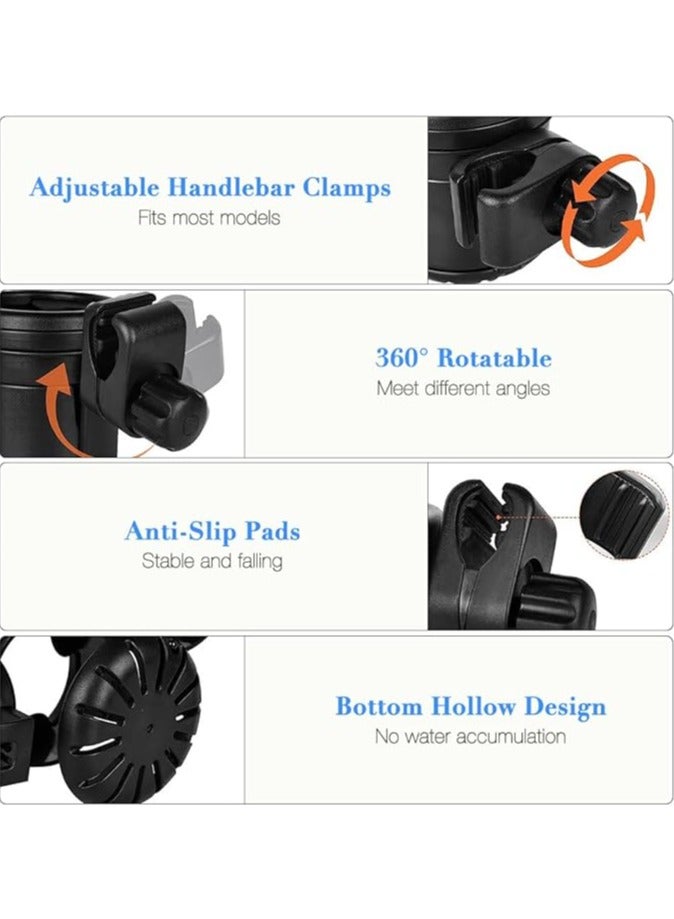 general Drink holder stroller, 3-in-1 cup holder stroller with 360° adjustable phone holder, stroller cup holder, stroller drink holder, stroller, baby bouncer - Image 2