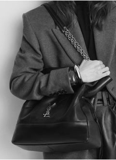 Yves Saint Laurent Tote Bag by  – Black JAMIE Leather Large-Capacity Handbag  - Image 4