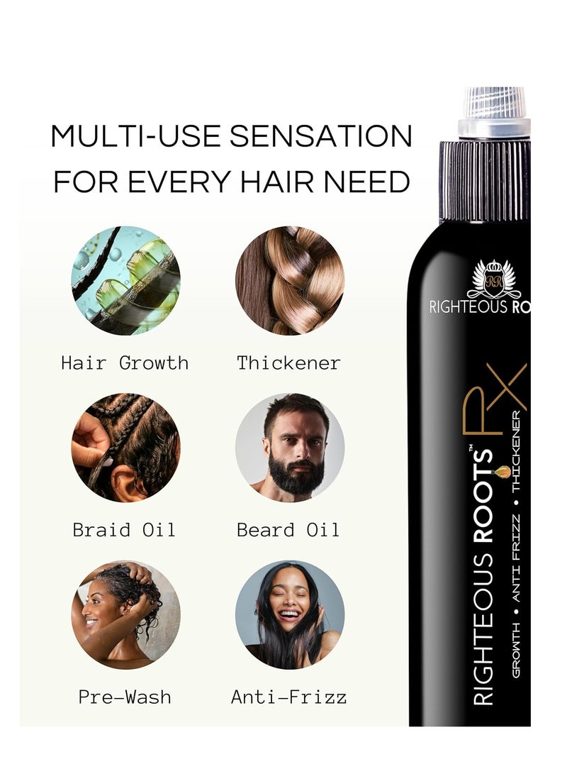 RIGHTEOUS ROOTS Hair Oil for Hair Growth Anti Frizz and Thickener Best for Curly, 4fl oz - Image 2