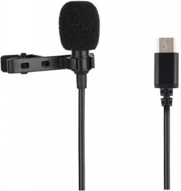 بولهاموبيل Polham Type-C Professional Microphone Telephone Youtuber Lapel Microphone 1.5m, Lapel Microphone