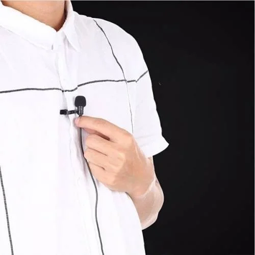 بولهاموبيل Polham Type-C Professional Microphone Telephone Youtuber Lapel Microphone 1.5m, Lapel Microphone