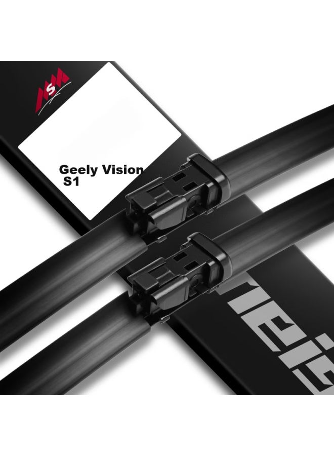 meisim Meisim Jingchi Series Windshield Wipers For Geely Yuanjing S1 (2018- Models), Specialized Boneless Car Wiper Blades, 22/18 Pair Set  - Image 1