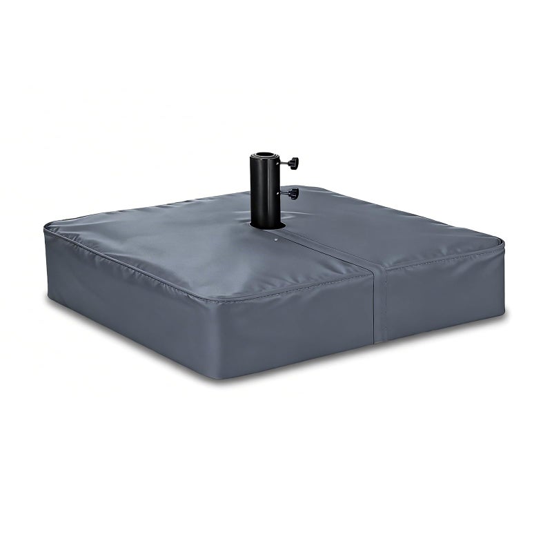Rileytee Patio Umbrella Base CoverOutdoor Heavy Duty 600D Waterproof AntiUV Square Umbrella Stand Base Covers 42L x 42W x 5HGrey - Image 2