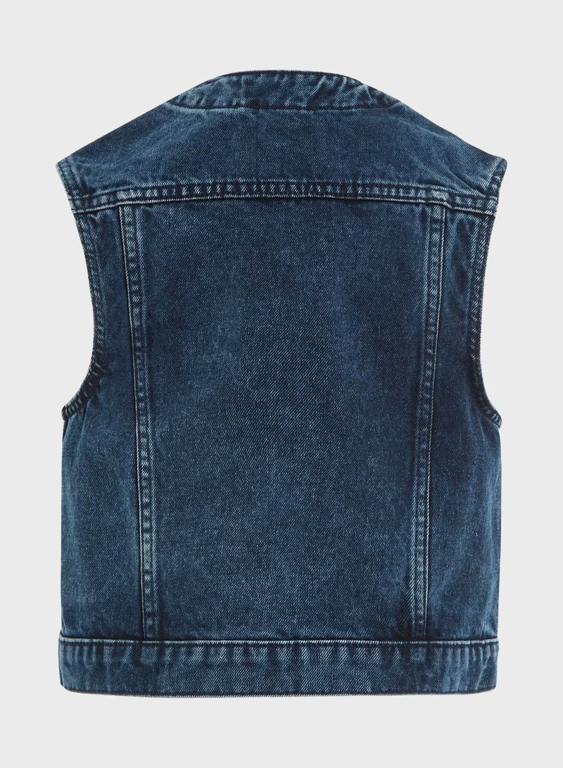 Calvin Klein Jeans Kids Denim Vest Jacket