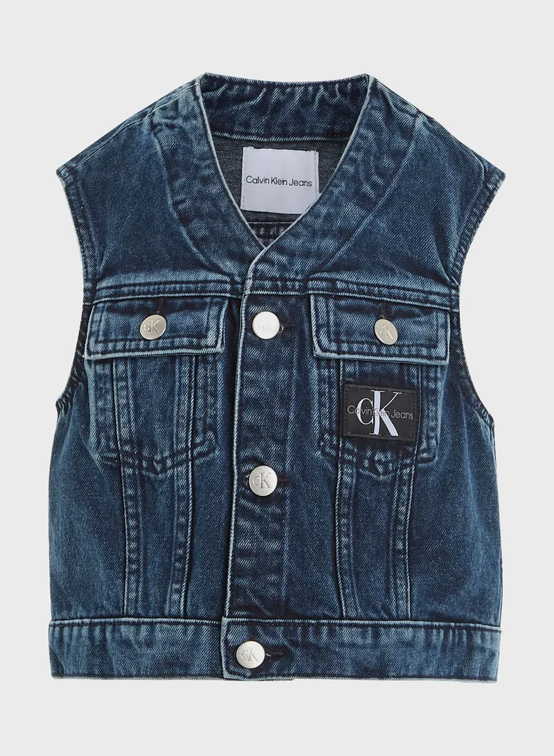 Calvin Klein Jeans Kids Denim Vest Jacket
